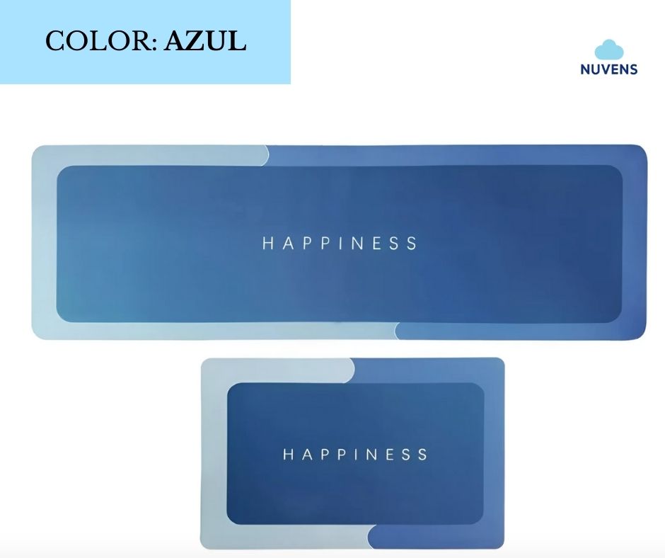 Combo de Tapetes Antideslizantes – Juego de 2 para Cocina y Baño